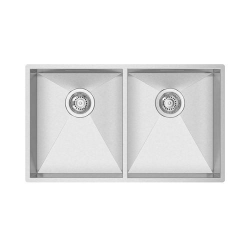 双槽厨房水槽 - BOX LINE 75 - RODI HOME – kitchen sinks and accessories - 无排水板 / 磨砂不锈钢 / 嵌入式