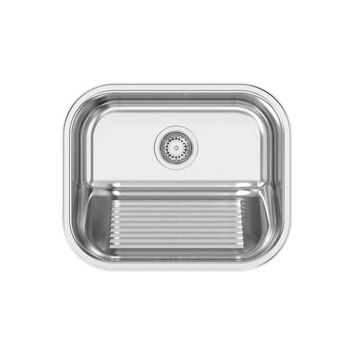 单槽厨房水槽 - ACQUAVIVA - RODI HOME – kitchen sinks and accessories - 无排水板 / 抛光不锈钢 / 嵌入式