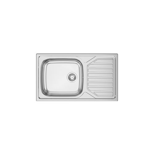 单槽厨房水槽 - OKIO LINE 103 - RODI HOME – kitchen sinks and accessories - 带沥水架 / 不锈钢 / 抛光不锈钢