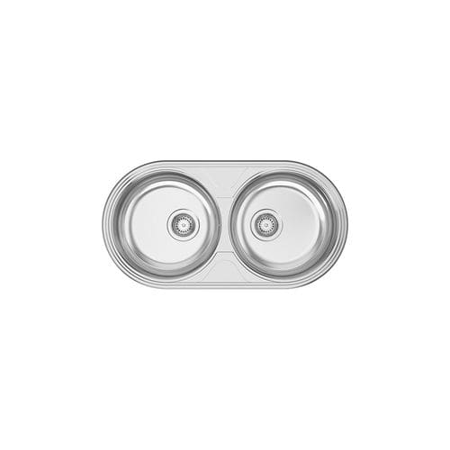 双槽厨房水槽 - DUETO - RODI HOME – kitchen sinks and accessories - 无排水板 / 不锈钢 / 抛光不锈钢