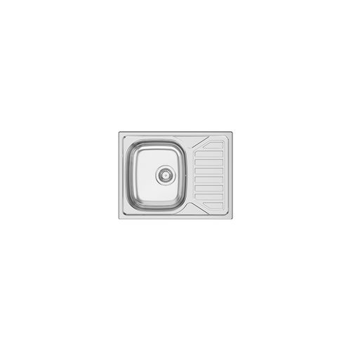 单槽厨房水槽 - OKIO LINE 65 - RODI HOME – kitchen sinks and accessories - 带沥水架 / 不锈钢 / 抛光不锈钢