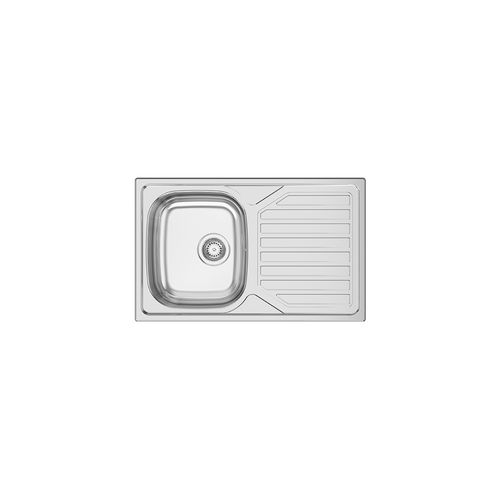 单槽厨房水槽 - OKIO LINE 80 - RODI HOME – kitchen sinks and accessories - 带沥水架 / 不锈钢 / 抛光不锈钢