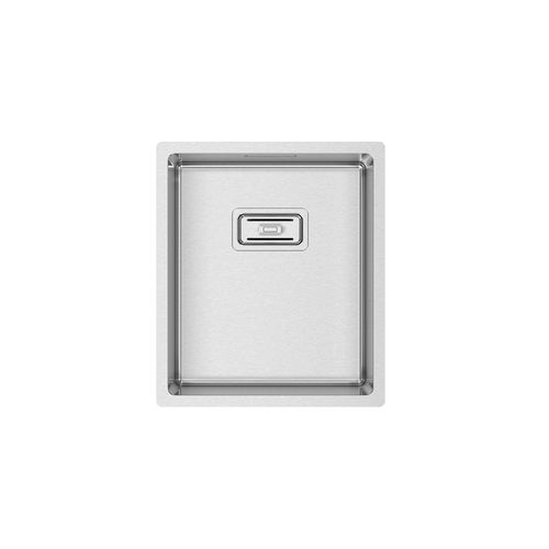 单槽厨房水槽 - BOX LUX 34 - RODI HOME – kitchen sinks and accessories - 无排水板 / 磨砂不锈钢 / 嵌入式