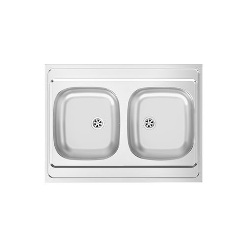 双槽厨房水槽 - SIT ON 800×600 BB - RODI HOME – kitchen sinks and accessories - 无排水板 / 不锈钢 / 嵌入式