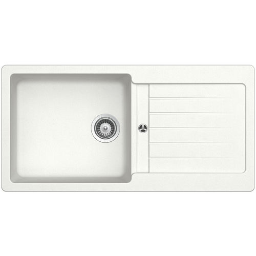 单槽厨房水槽 - 105 ALPINA - RODI HOME – kitchen sinks and accessories - 带沥水架 / 复合材料 / 嵌入式