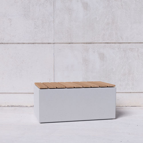现代风格公共长椅 - Box to Box 112 W - SIT Urban Design - 木质 / 混凝土 / 无靠背