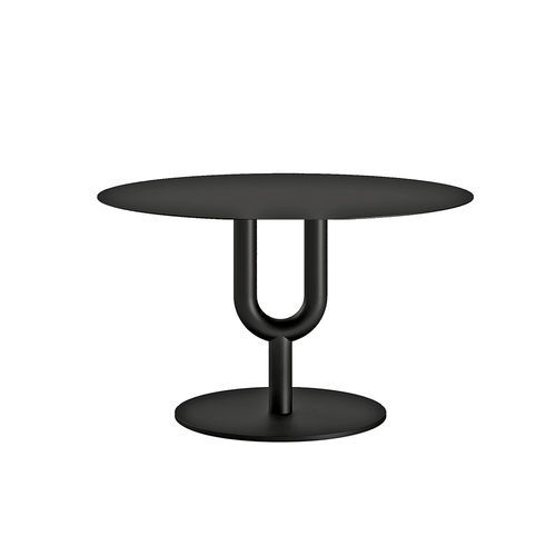 现代风格茶几 - DIAPASON - Infiniti - 钢 / 层压材料 / 圆形