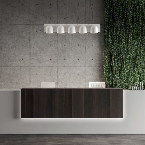 L形前台接待桌 - MODULAR - UFFICIO DESIGN ITALIA - U 形 / 木质 / 三聚氰胺