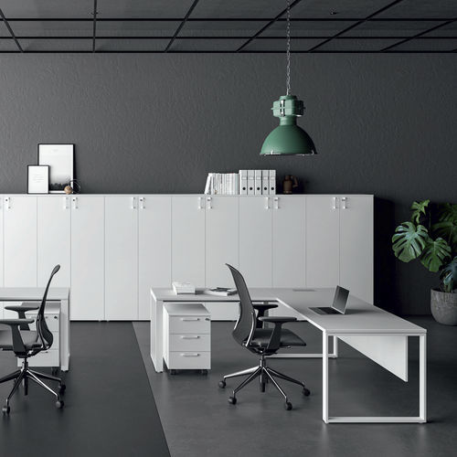 开放式办公室办公桌 - FUJI - UFFICIO DESIGN ITALIA - 落地 / 现代风格 / 三聚氰胺