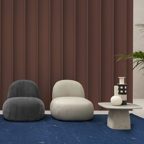 现代风格壁炉椅 - PAFFO - UFFICIO DESIGN ITALIA - 布料 / 灰色 / 白色