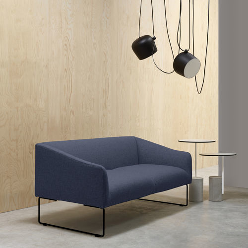 现代风格沙发 - BIBO - UFFICIO DESIGN ITALIA - 布料 / 带扶手 / 橇式