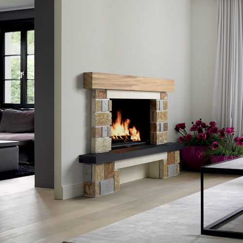 现代风格壁炉墙 / 石材