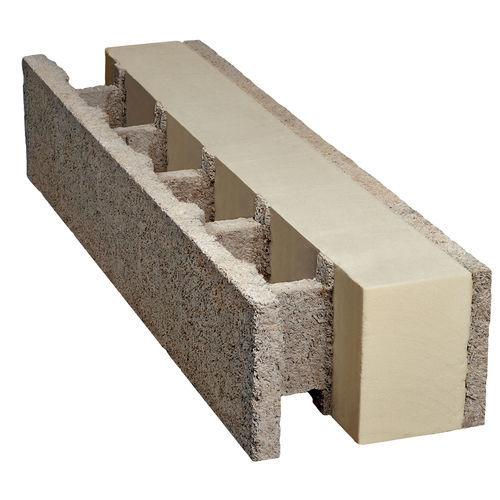 木制混凝土模板块 - ISOSPAN ISOPUR - isospan Baustoffwerk GmbH - 被动式房屋 / 用于承重外墙 / 建筑物