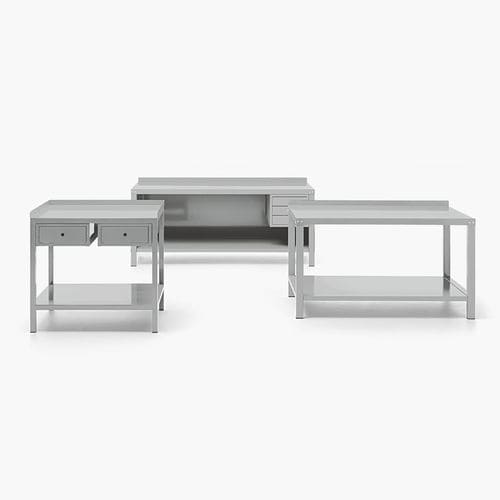 现代风格桌 - SET - FANTIN SRL - 不锈钢 / 金属板 / 长方形