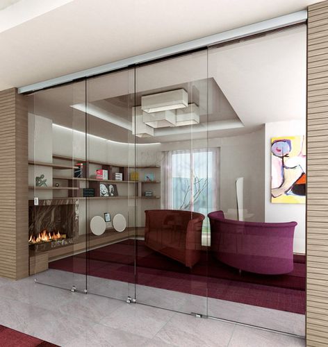 门推拉门系统 - SEEGLASS LUX - C3 Systems SL - 玻璃门