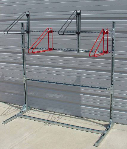 落地式自行车架 - WALLRACK™ : SINGLE-SIDED - CycleSafe - 室内 / 电镀钢 / 专业