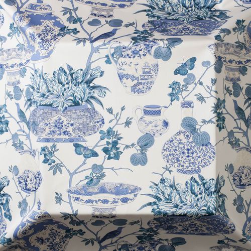 室内装饰面料 - BUTTERFLY SATIN - Equipo DRT - 用于窗帘 / 图案 / 棉质