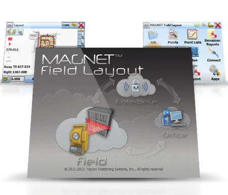 设计软件 - MAGNET FIELD LAYOUT - Topcon Positioning Systems Inc - 数据管理
