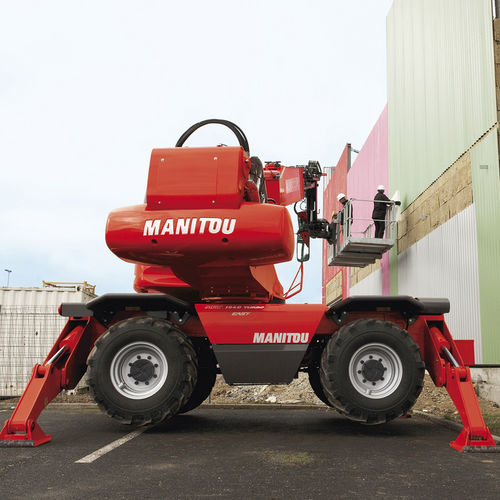 提升伸缩叉车 - MRT 1840 EASY T4 S2 360° - Manitou America's, Inc. - 工程 / 旋转 / 用于石工