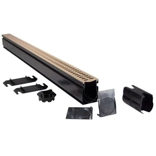 带网格排水槽 - Slim Kit - NDS - 缝隙式 / PVC / 用于路面