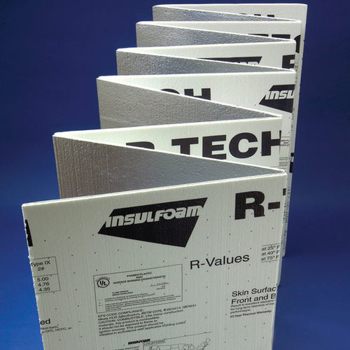 隔热材料 - R-TECH® FANFOLD - Insulfoam - 聚苯板 / 板式 / 用于室外