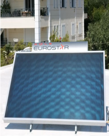 太阳能热水器 - EUROSTAR FINO - Sole - 屋顶安装 / 卧式 / 专业