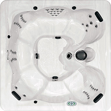 地上水疗浴缸 - CLS 855 - MASTER SPAS - 正方形 / 7人座 / 家用