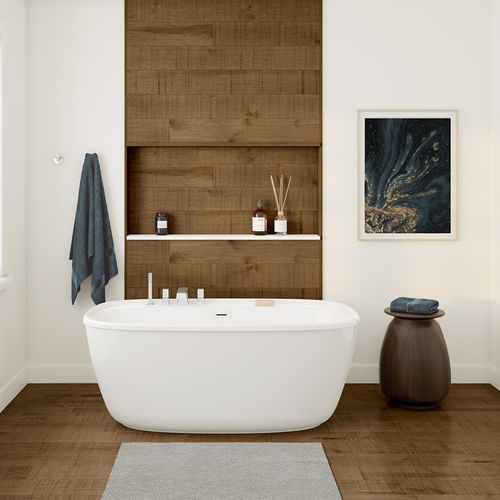 椭圆浴缸 - FONTANA - MAAX bathroom - 放置式 / 住宅用 / 丙烯塑料