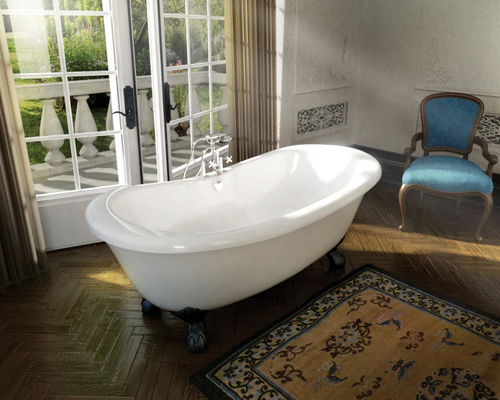 椭圆浴缸 - VERSAILLES - MAAX bathroom - 猫脚 / 丙烯塑料 / 白色