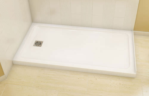 长方形淋浴底盆 - OLYMPIA SQUARE 60 - MAAX bathroom - 放置式 / 丙烯塑料