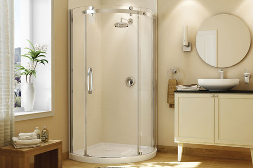 丙烯塑料淋浴房 - OLYMPIA - MAAX bathroom - 平开门 / 圆形