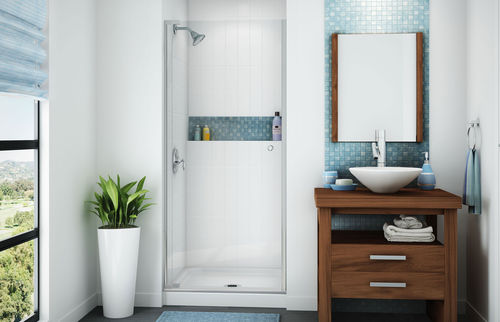 正方形淋浴底盆 - SPL - MAAX bathroom - 嵌入式 / 玻璃纤维