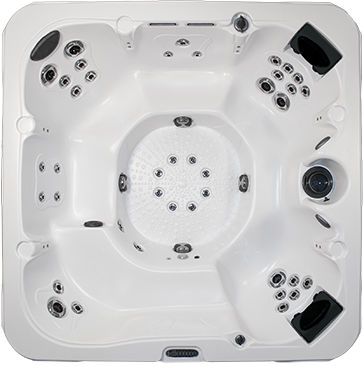 嵌入式水疗浴缸 - MERIDIAN - DIMENSION ONE SPAS - 正方形 / 6人座 / 室内