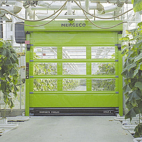 折叠工业门 - NERGECO - 自支撑 / 不锈钢 / 复合材料