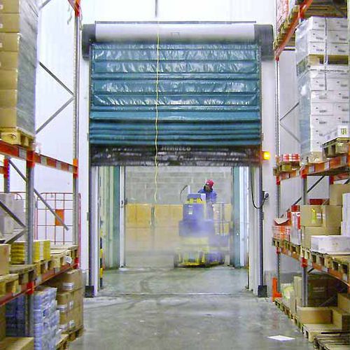 折叠工业门 - NERGECO - 复合材料 / PVC / 自动