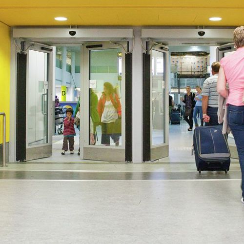 旋转门 - ASSA ABLOY - 室内 / 金属 / 平开