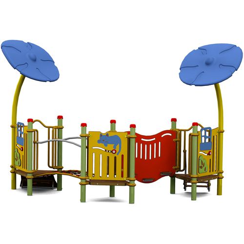 公用式游乐设施 - PICCOLO 3 CARTOON : JPX-0028 - HUSSON INTERNATIONAL - 塑料 / 钢 / HPL