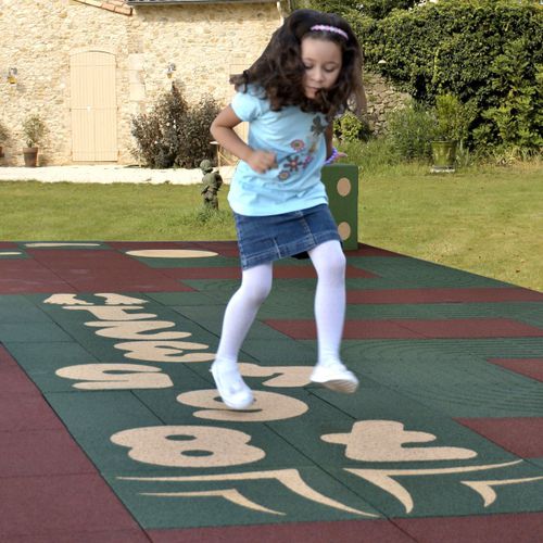 橡胶地板 - HEXDALLE® HOPSCOTCH - HEXDALLE - EPDM / 用于室外 / 室内