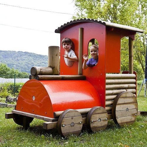 游乐场玩具车 - LOCOMOTIVE  - eibe Produktion + Vertrieb GmbH & Co KG - 木质 / 户外