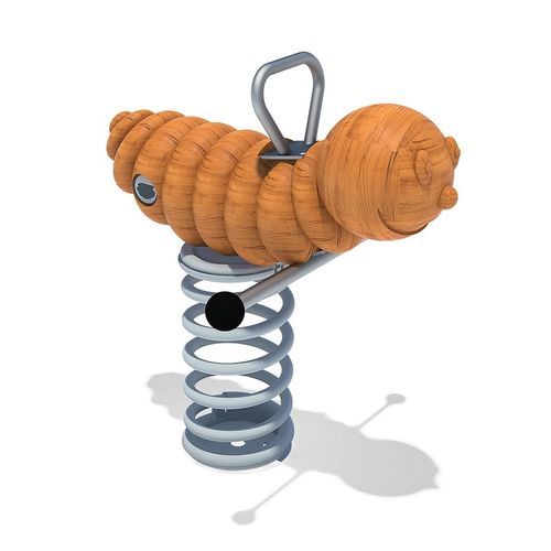 钢弹簧摇摇乐 - CATERPILLAR - eibe Produktion + Vertrieb GmbH & Co KG - 木质 / 动物 / 单人