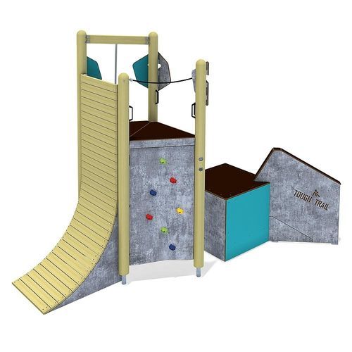 游乐场儿童攀爬设施 - BASE CLIMB  - eibe Produktion + Vertrieb GmbH & Co KG - 带蹦床