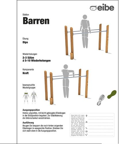 落地信息标识架 - 55210106300 - eibe Produktion + Vertrieb GmbH & Co KG - 户外 / 游乐场 / 木质