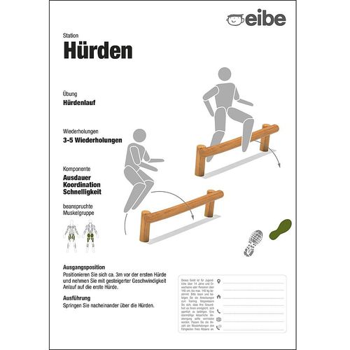 落地信息标识架 - 55210306300  - eibe Produktion + Vertrieb GmbH & Co KG - 户外 / 游乐场 / 木质