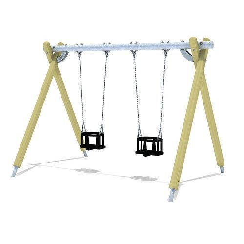 木质秋千 - ALBATROS - eibe Produktion + Vertrieb GmbH & Co KG - 不锈钢 / 塑料 / 橡胶