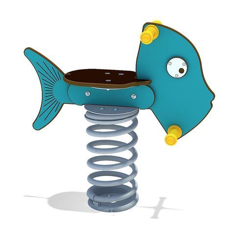 电镀钢弹簧摇摇乐 - FISH - eibe Produktion + Vertrieb GmbH & Co KG - HPL / 动物 / 单人