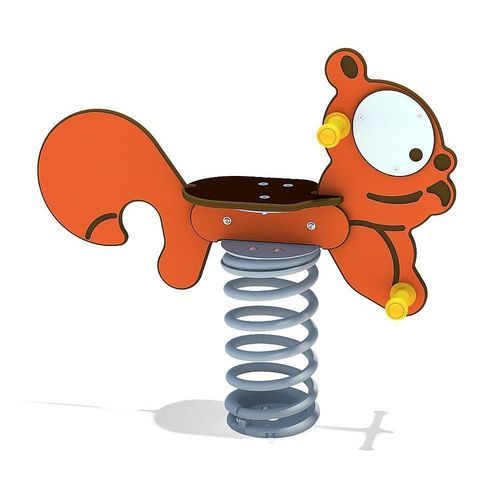 电镀钢弹簧摇摇乐 - SQUIRREL - eibe Produktion + Vertrieb GmbH & Co KG - 钢 / HPL / 动物
