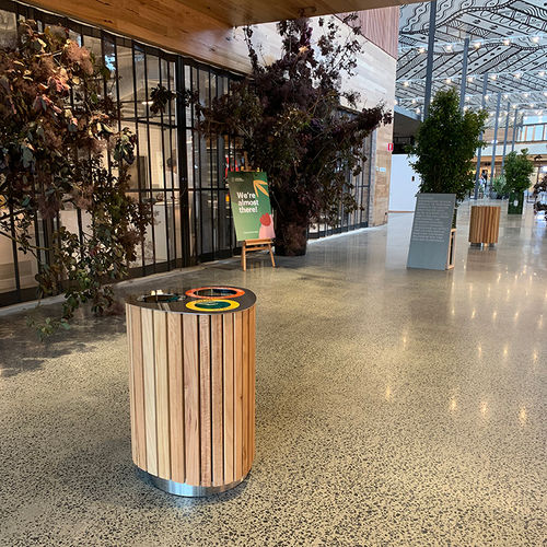 公共垃圾桶 - AVOCA - botton & gardiner urban furniture - 垃圾分类 / 不锈钢 / 硬木