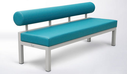 现代风格软包长凳 - TUBE - botton & gardiner urban furniture - 皮质 / 不锈钢 / 公共机构用