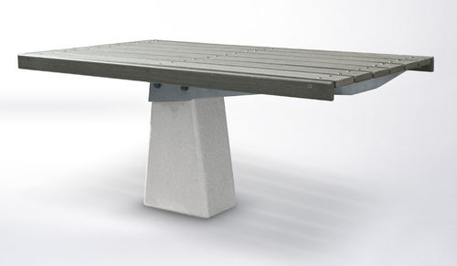 现代风格野餐桌 - PBT.16.DS - botton & gardiner urban furniture - 木质 / 混凝土 / 长方形