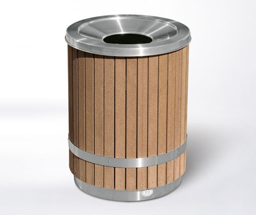 公共垃圾桶 - UB2.DS - botton & gardiner urban furniture - 不锈钢 / 木质 / 带烟灰缸